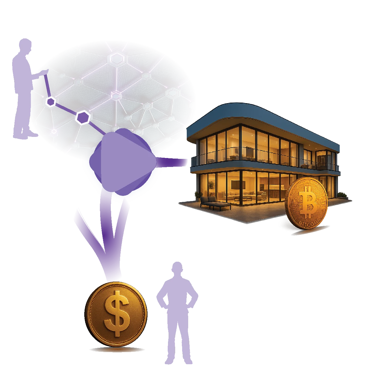 Buy real estate with crypto or Bitcoin through RealOpen