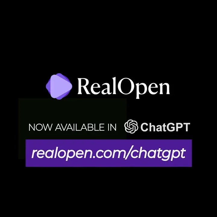 RealOpen is now available in ChatGPT: add wallets, verify them, and generate a proof of funds letter in the chat